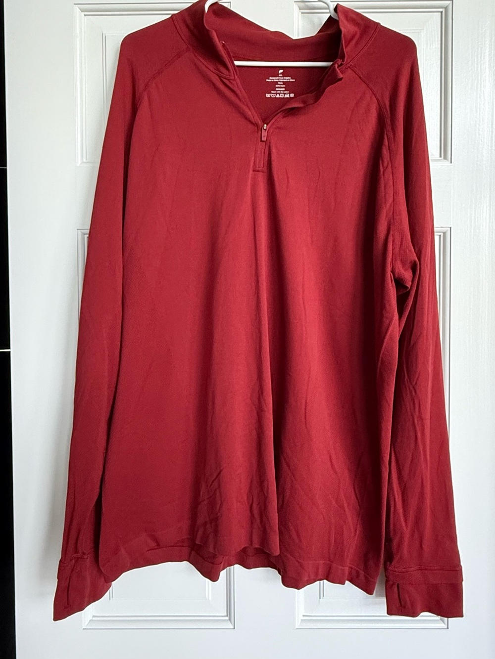 Fabletics Men's Quarter-Zip Pullover - Red